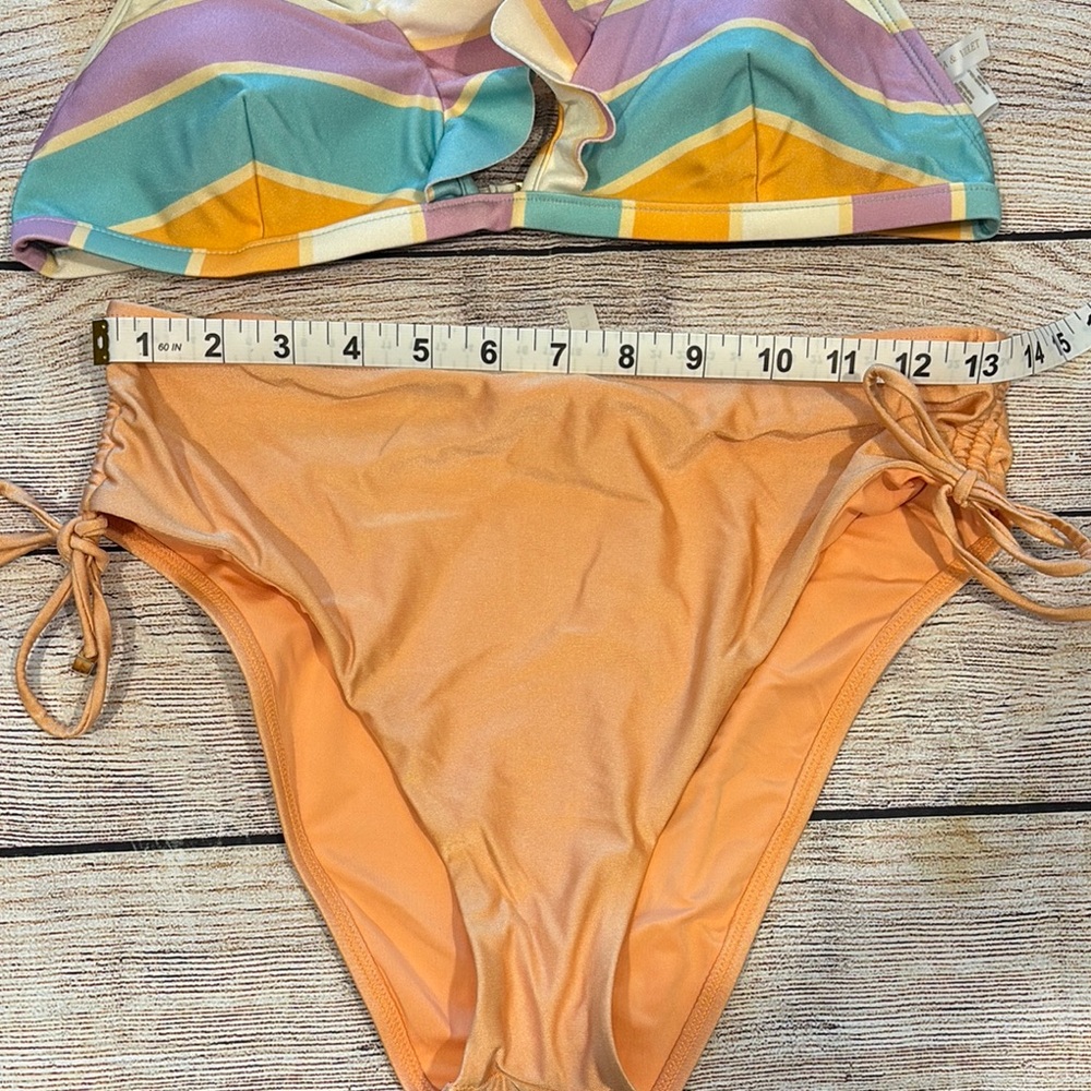 Chelsea & Violet Multicolor Ruffle Bikini Set - Picture 9 of 10